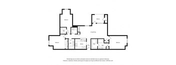 Dominium_Capitol Crossing_3 Bedroom Floor Plan at Woodway Square, Texas