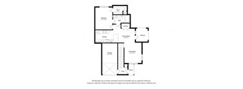 Woodway Village_1 Bedroom Floor Plan