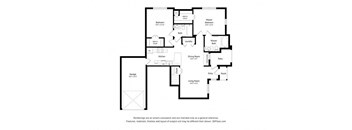 Woodway Village_1 Bedroom Floor Plan