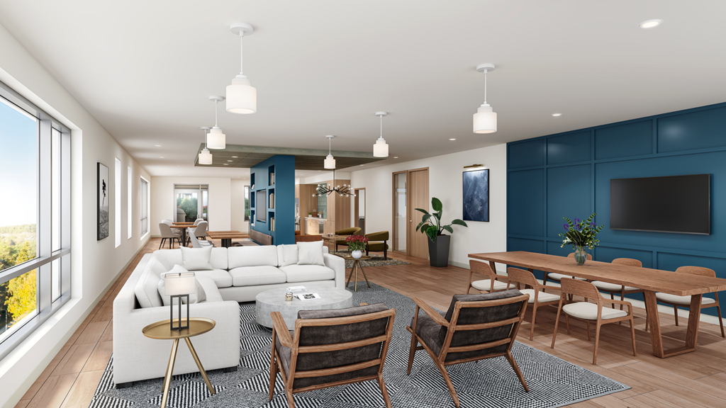 900 at Cleveland Park_Community Room Rendering