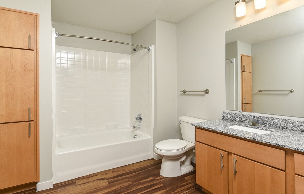 Bathroom at 900 at Cleveland Park Apartments, Nashville