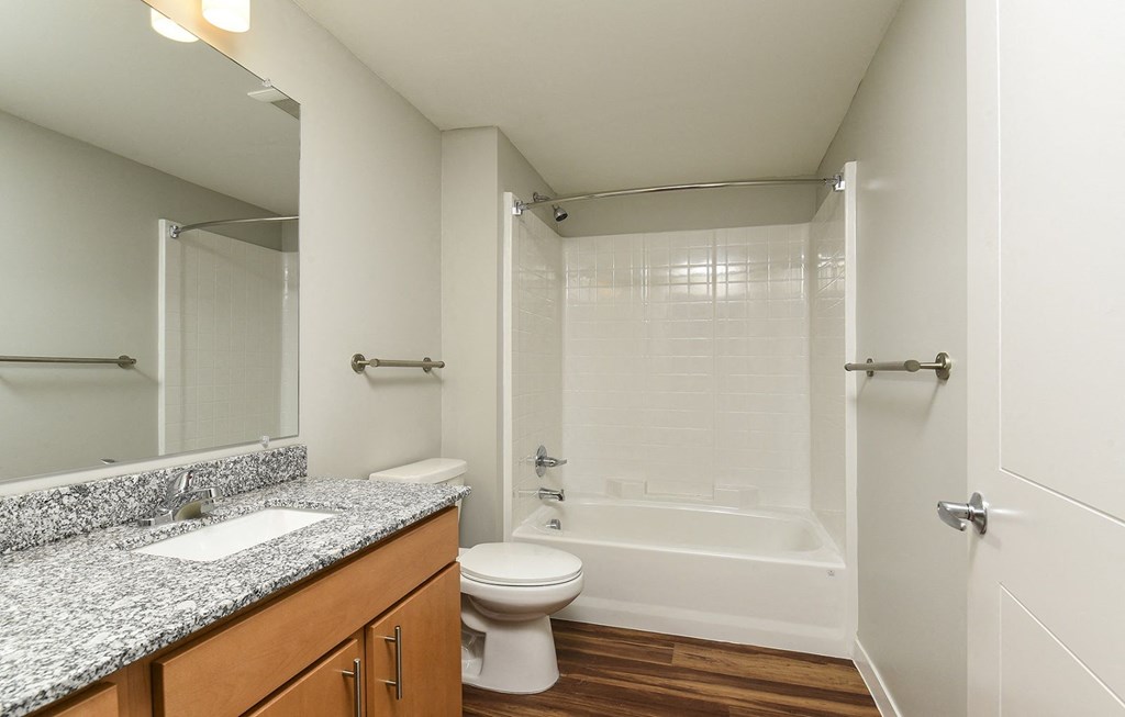 Bathroom area at 900 at Cleveland Park Apartments, Nashville 37207