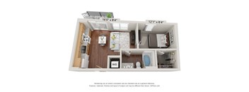 Dominium_900atClevelandPark_Studio 0D Floor Plan
