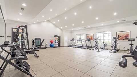Modern Fitness Center at Alexander at Stonecrest Apartments, Lithonia Georgia