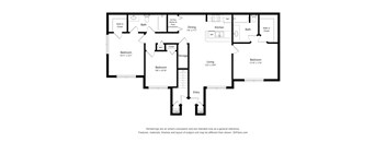 Aria Landings 3 bedroom floor plan image