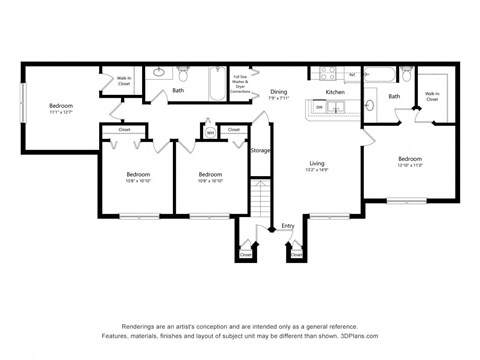 4 bedroom floor plan at Aria Landings, Florida