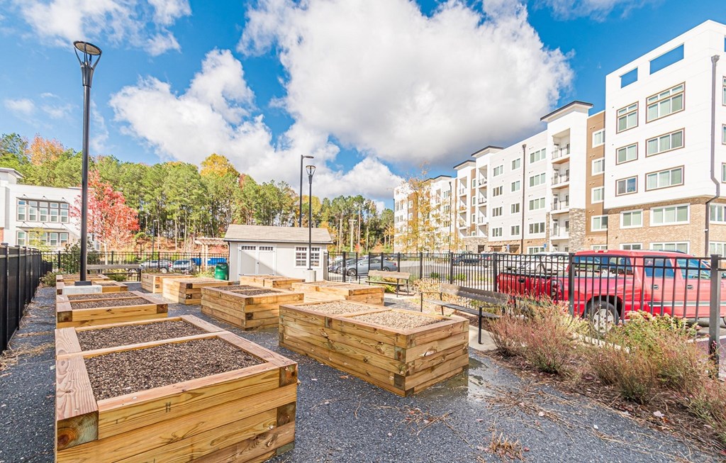Community Garden at Briar Park 55+ Apartments, Atlanta 
