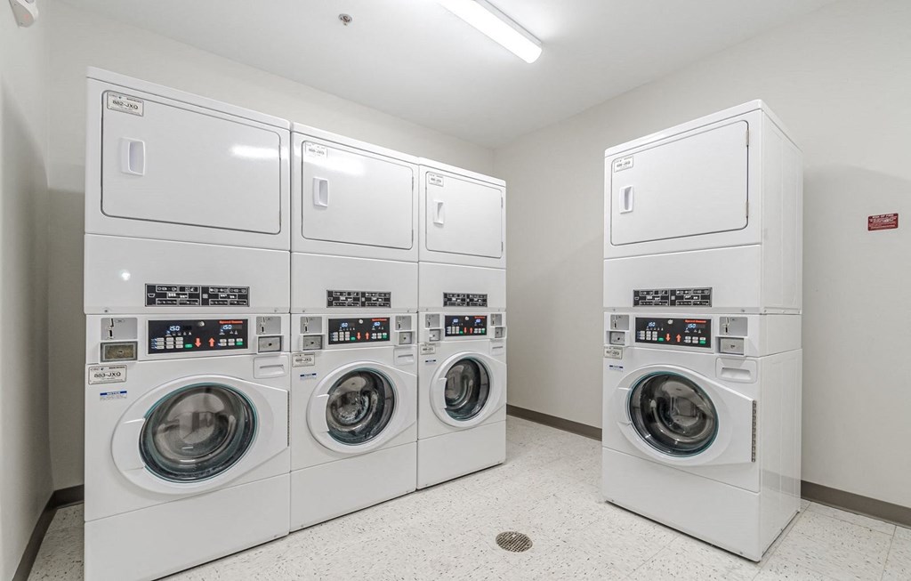 Laundry Room at Briar Park 55+ Apartments, Atlanta 