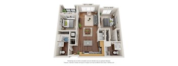 2A ADA Floor Plan at Briar Park 55+ Apartments, Georgia