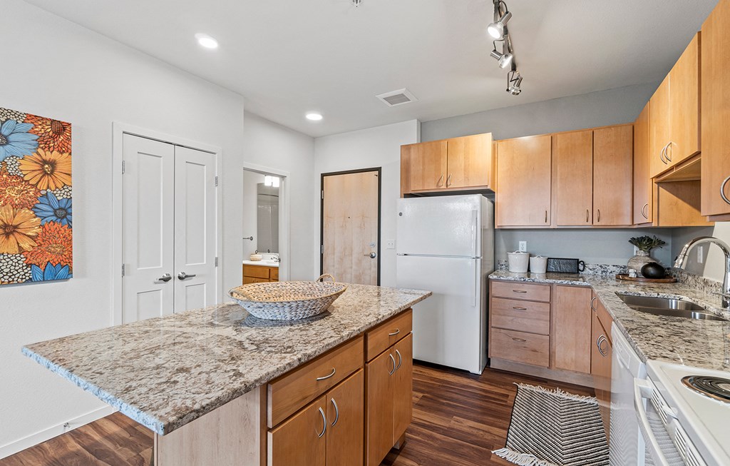 Model Apartment Kitchen at Brighton Oaks, New Brighton, 55112