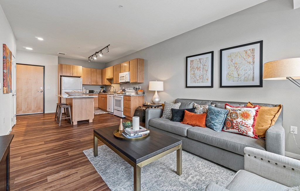 Living And Kitchen at Brighton Oaks, New Brighton Minnesota