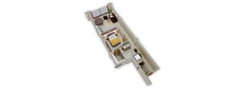 Buzza Lofts_1 Bedroom N Floor Plan