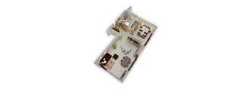1 Bedroom Y Floor Plan at Buzza Lofts of Uptown, Minneapolis, 55408