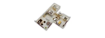 2 Bedroom I Floor Plan at Buzza Lofts of Uptown, Minneapolis Minnesota