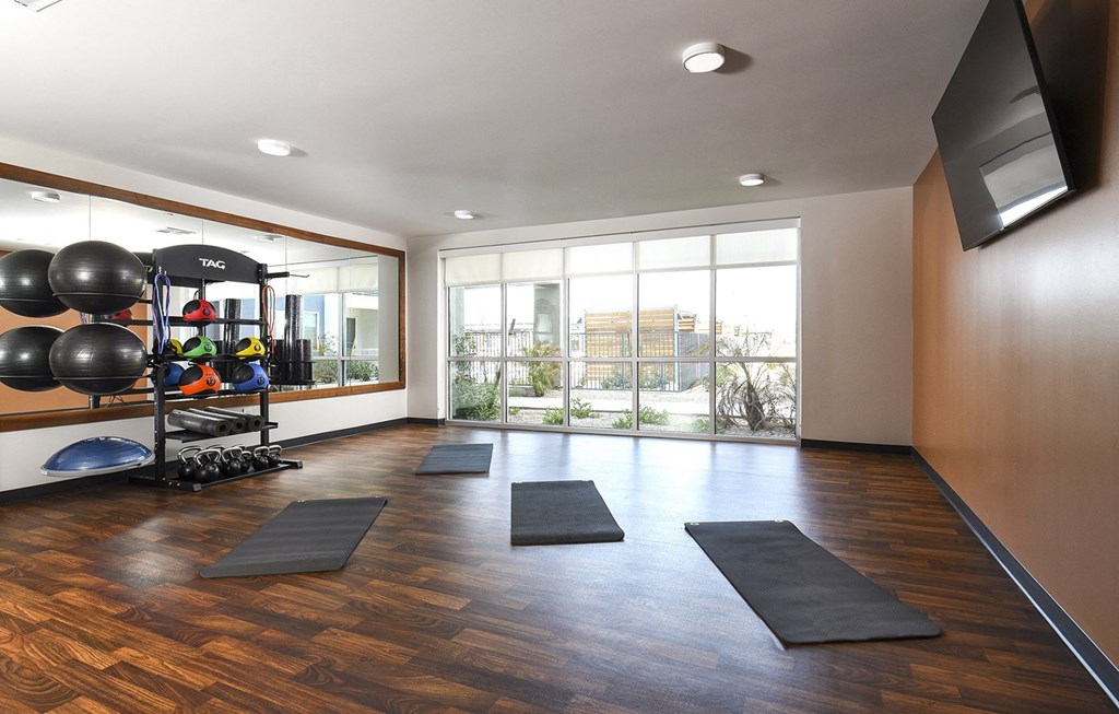 Free Weights at Casa Azure 55+ Apartments, Phoenix Arizona