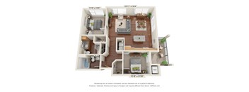 Centennial Crossings_Bedroom B3-ADA Floor Plan