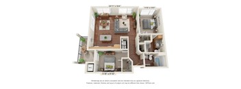 Centennial Crossings_Bedroom B4 Floor Plan