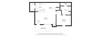 Chapel Ridge of Gallatin_1 Bedroom Floor Plan