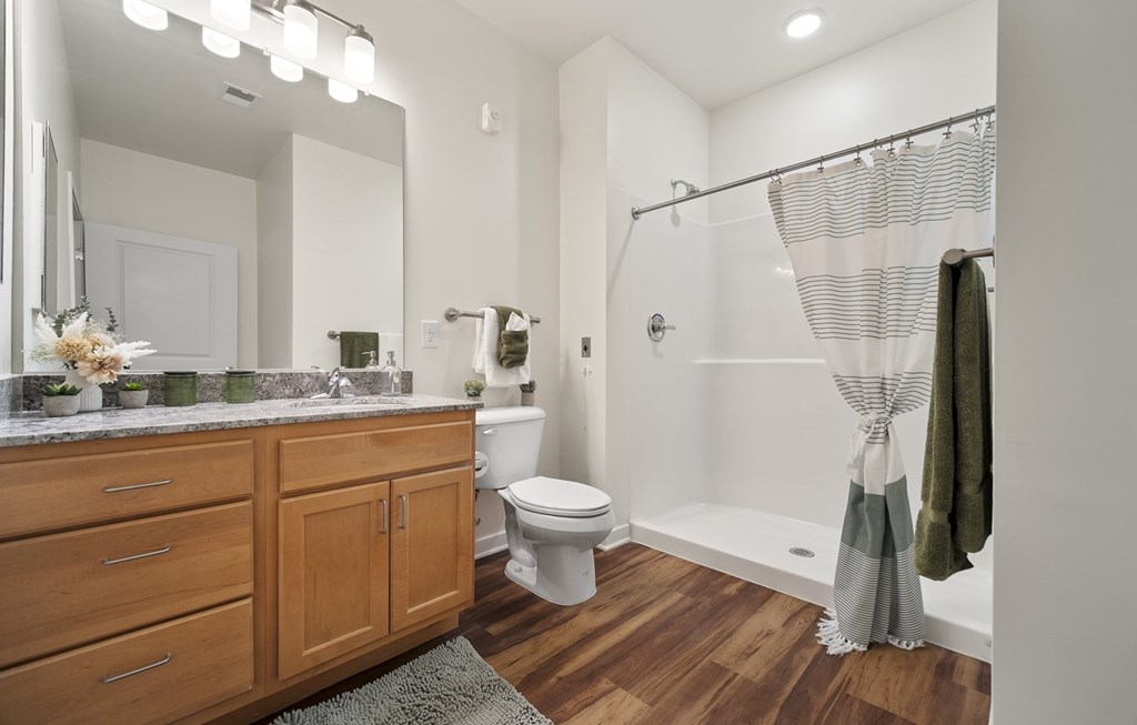 Bathroom at Creekridge on the Park Apartments, North Carolina