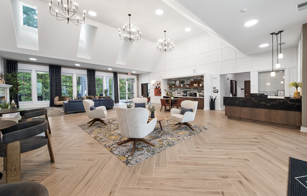 Clubhouse interior area at Creekridge on the Park Apartments, Charlotte, NC, 28212