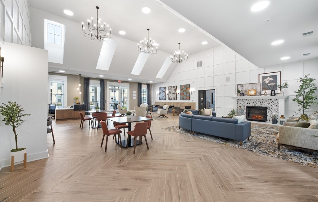 Living and dining at Creekridge on the Park Apartments, North Carolina, 28212