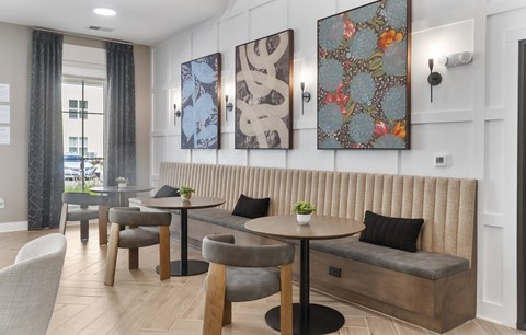 Clubhouse interior at Creekridge on the Park Apartments, North Carolina, 28212