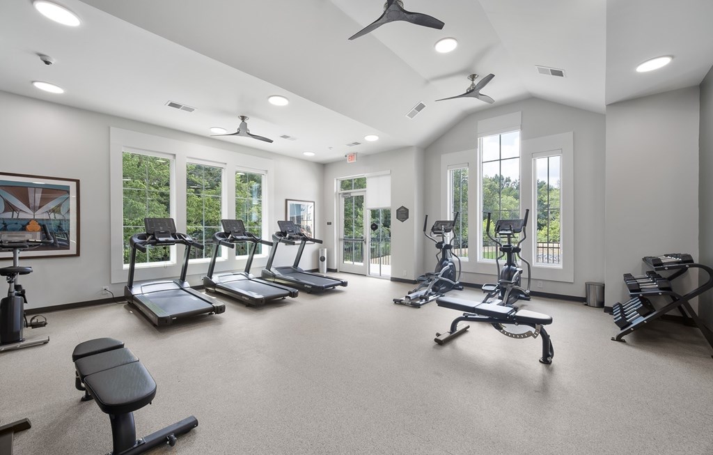 Gym at Creekridge on the Park Apartments, Charlotte, NC