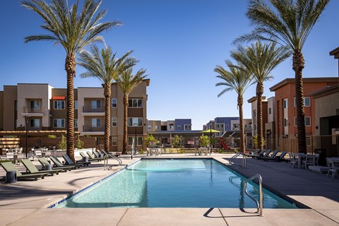 Pool at Estrella Springs at Canyon Trails Apartments, Goodyear, Arizona