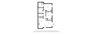 2 Bedroom A Floor Plan at Groves of Lawrenceville, Georgia