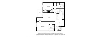 Groves of Lawrenceville_2D_2 Bedroom B - Apartment