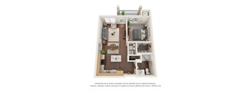 1F Floor Plan at Harbor at Twin Lakes 55+ Apartments, Roseville, 55113