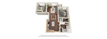 2A Floor Plan at Harbor at Twin Lakes 55+ Apartments, Roseville, MN