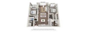 B1 Floor Plan at Heron Ridge 62+ Apartments, Kissimmee, 34746