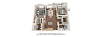 2 Bedroom - B Floor Plan at Legacy Commons at Signal Hills 55+ Apartments, West St. Paul, MN