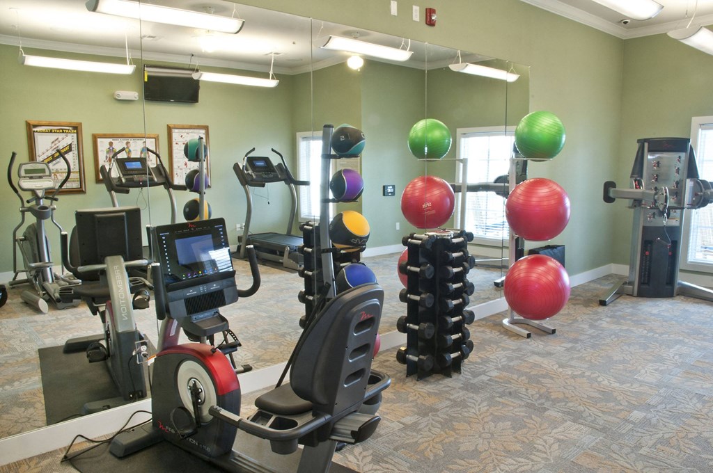 Fitness Center at Belle at Bay Colony 55+ Apartments, Dickinson, TX