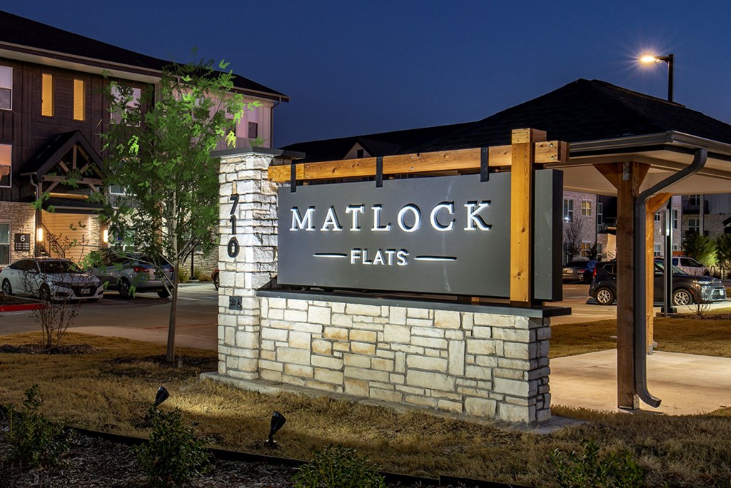 Signage at Matlock Flats, Texas