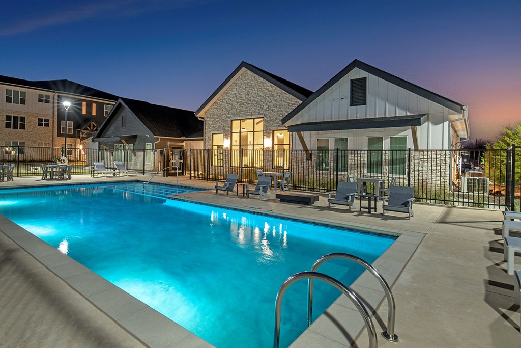 Twilight Pool at Matlock Flats, Arlington, TX