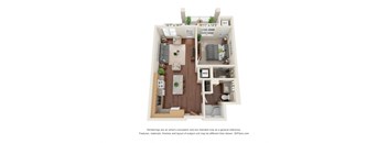1A Floor Pan at Oaks Landing 55+ Apartments, New Brighton, MN