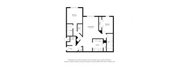 Oaks at St. John_2D_2 Bedroom Floor Plan