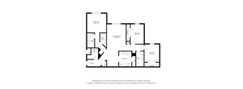 Oaks at St. John_2D_3 Bedroom Floor Plan