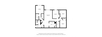 Oaks at St. John_2D_4 Bedroom Floor Plan