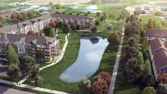 Orville Commons_Aerial View Rendering - Photo Gallery 2