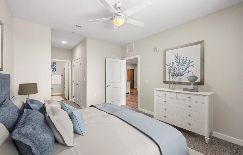 Large Bedroom at Osprey Park 62+ Apartments, Florida
