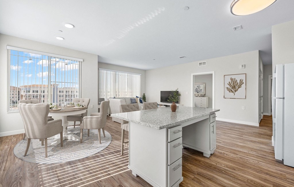 Dining-Living-Kitchen at Osprey Park 62+ Apartments, Kissimmee, 34758