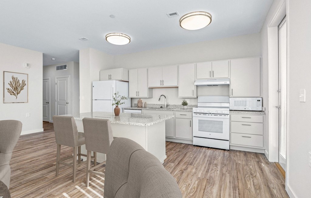 Modern Kitchen at Osprey Park 62+ Apartments, Kissimmee, Florida