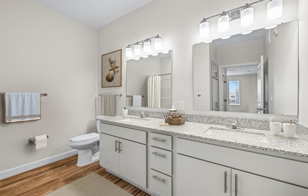 onsuite bathroom at Osprey Park 62+ Apartments, Florida