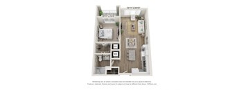 1A Floor Plan at Osprey Park 62+ Apartments, Kissimmee, FL