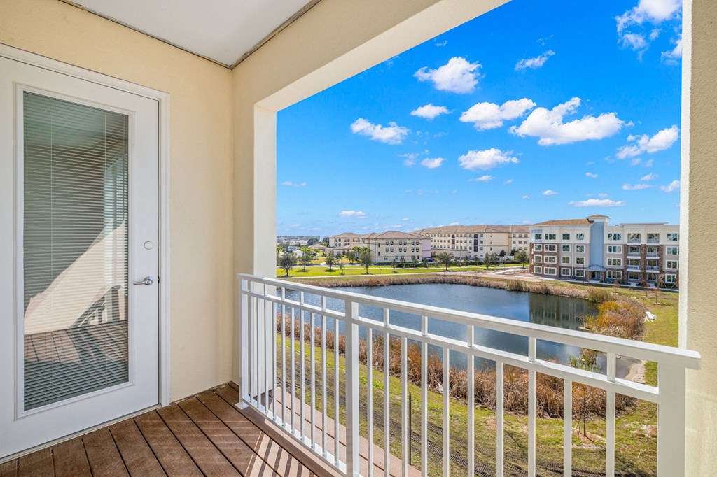 Large Balcony View at Osprey Park 62+ Apartments, Kissimmee, 34758
