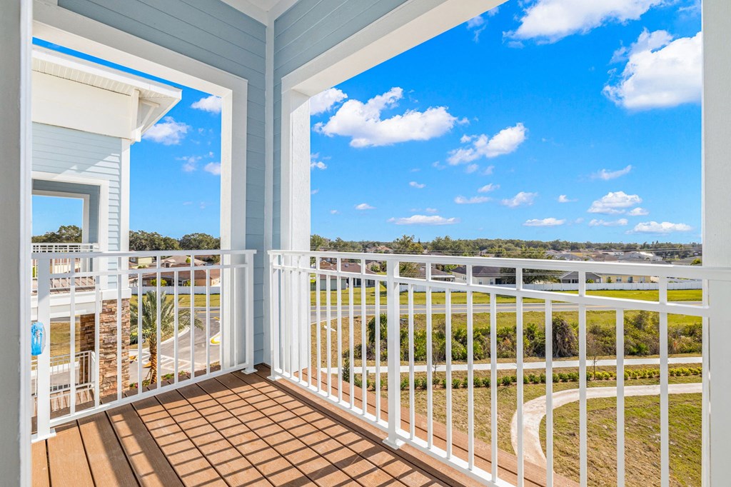 Large Balcony  at Osprey Park 62+ Apartments & Cottages, Kissimmee, FL, 34758