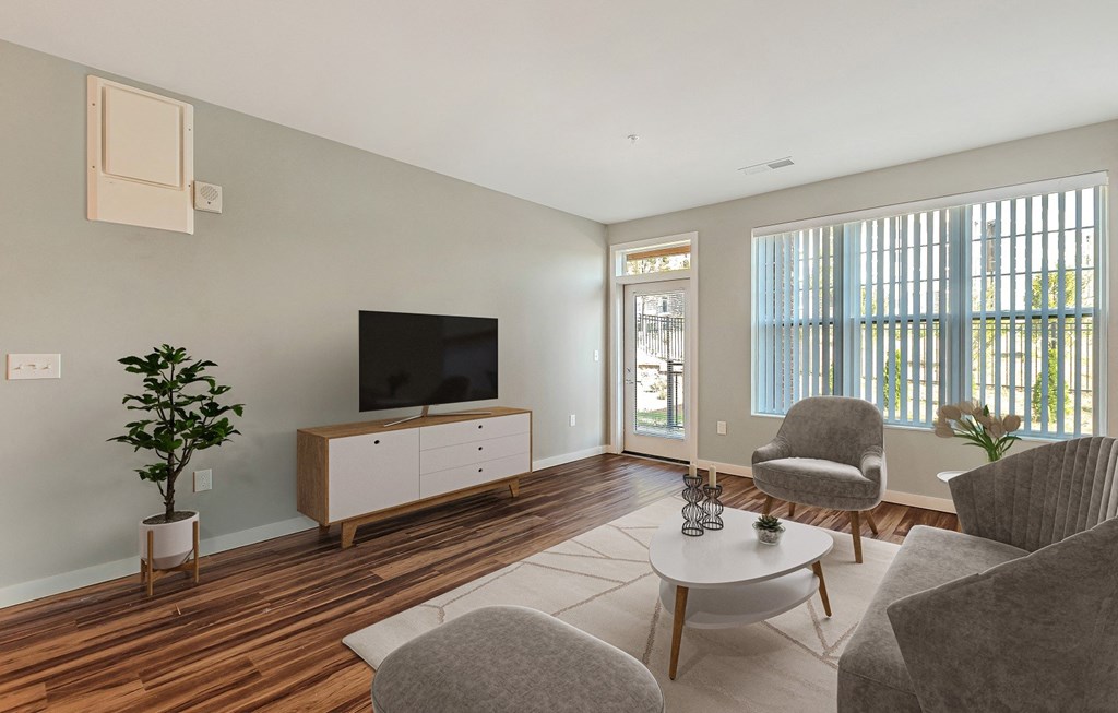 Living Room With TV at The Paramount, Georgia